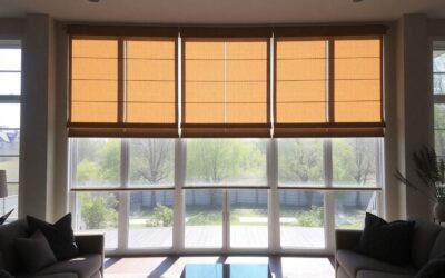 Which brands specialize in custom window shades for large windows?