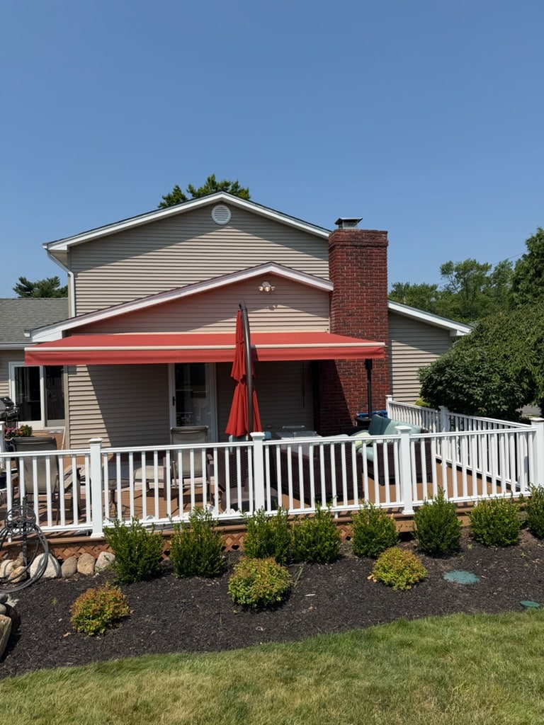 Deck awning installed in Old Tappan, NJ