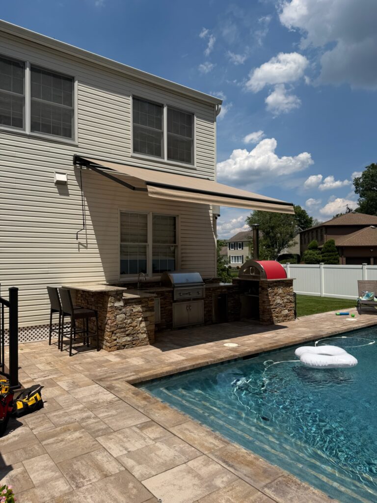 Retractable awning installed in Wayne, NJ