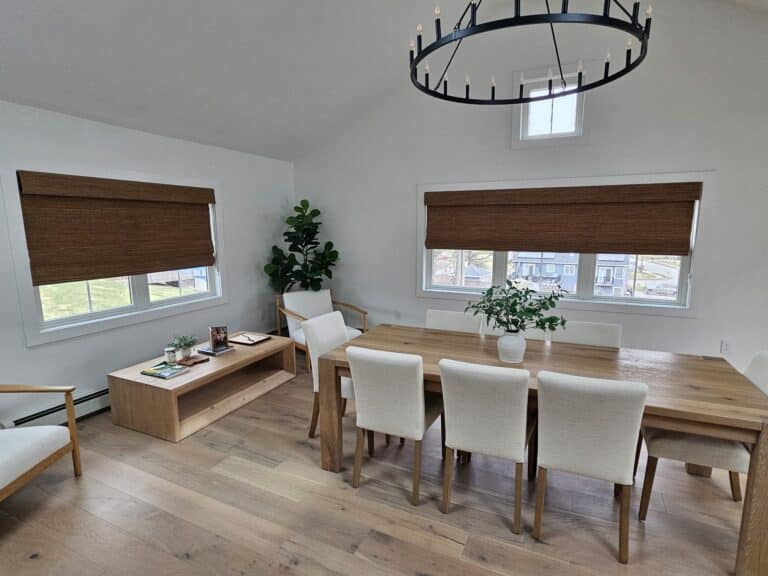 Woven wood shades installed in Whippany, NJ